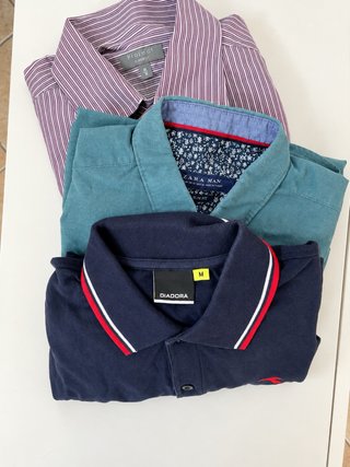 Set di 3 camicie e polo