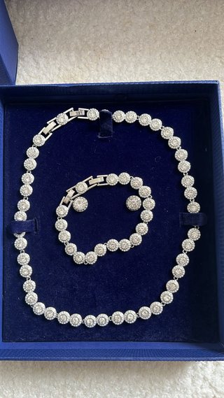 Conjunto Swarovski Colar, Pulseira e brincos
