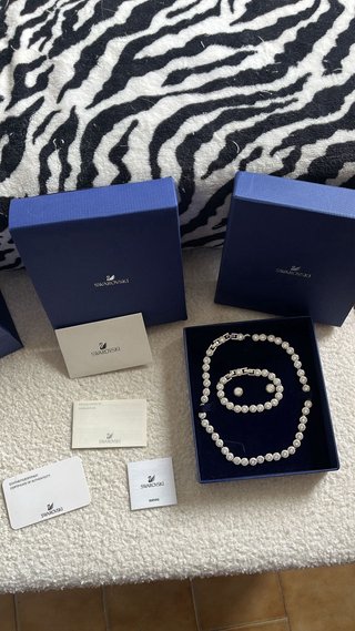 Conjunto Swarovski Colar, Pulseira e brincos