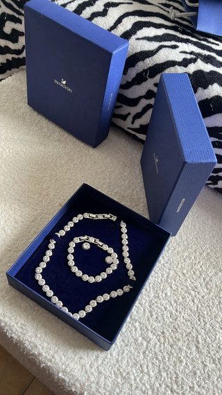 Conjunto Swarovski Colar, Pulseira e brincos