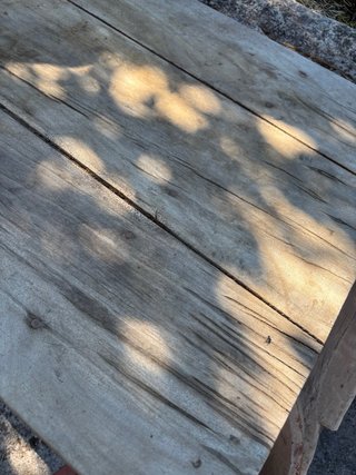Mesa tocinera antigua de madera