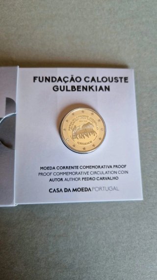 Moeda Proof Fundação Calouste Gulbenkian