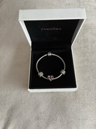 Pulsera Pandora Plata Corazón