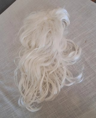 Peluca blanca Halloween