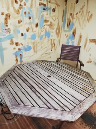 Tavolo da Giardino in Legno Ottogonale