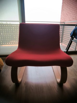 Sillón Mecedora Rojo Ikea