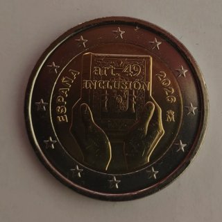 Moneda 2€ España 2026 Inclusión