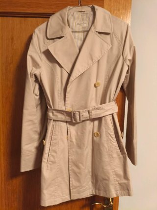 Gabardina Massimo Dutti Beige