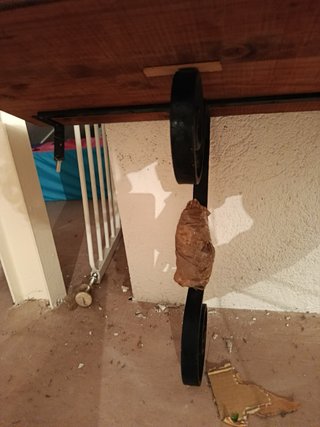 Scaffale a Parete in Legno e Ferro Battuto
