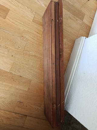 Scaffale a Parete in Legno e Ferro Battuto