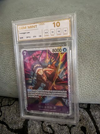 Carta One Piece Trafalgar Law OP12-073 Gem Mint-10
