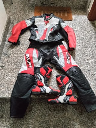 Traje de moto de cuero SWIFT
