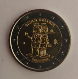 Moneda 2€ Conmemorativa Italia Pinocchio