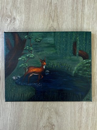 Pintura acrílica sobre lienzo: “into the quiet”