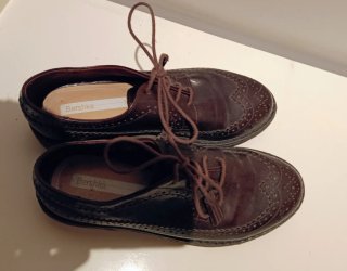 Zapatos tipo Oxford Bershka Marrones