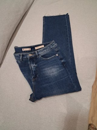 Pantalón Vaquero Zara Azul Talla 36