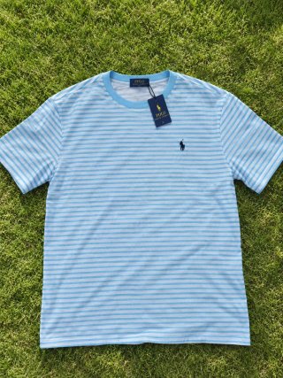 Camiseta Ralph Lauren Rayas Azul y Blanca