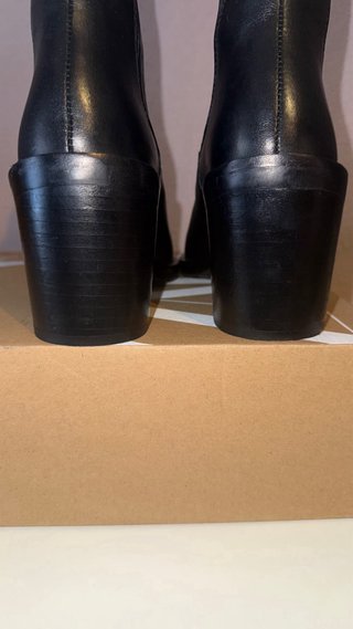 Botas de Piel Zara Negras Talla 38