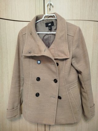 Abrigo H&M Beige Talla S