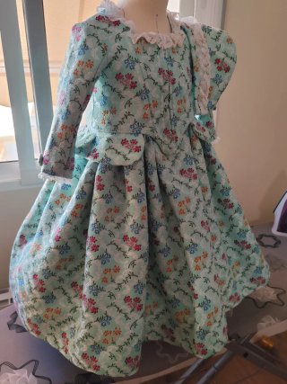Alquiler traje fallera 1-2 años siglo XVIII