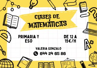 Clases particulares de matemáticas
