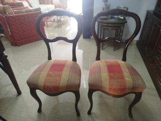 Set de 6 Sillas Estilo Isabelino