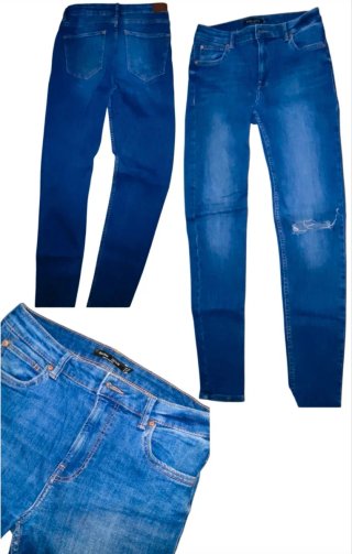 Pantalón vaquero Bershka azul