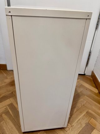 Cajonera IKEA de metal blanca
