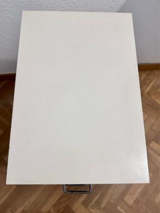 Cajonera IKEA de metal blanca