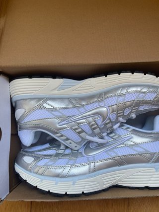 Zapatillas Nike Blancas y Plateadas Nuevas