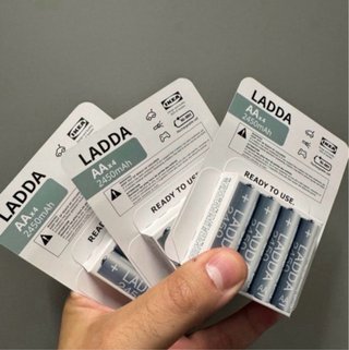 Pack 12 Pilas Recargables AA IKEA 2450mAh