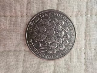Moneda Australia 20 Voluntarios