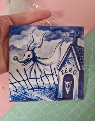 Azulejo decorativo Zero Nightmare Before Christmas