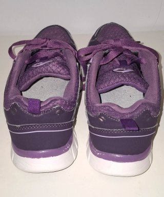 Zapatillas deportivas moradas y blancas talla 38
