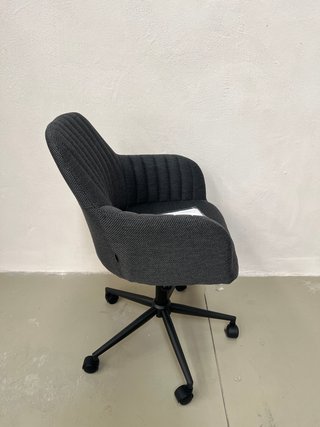 Sedia da scrivania Madina grigio scuro kave home