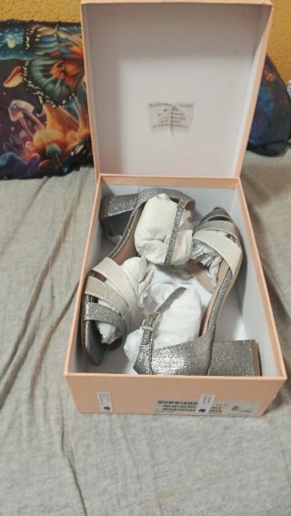 Sandalias de Fiesta Menbur Plateadas