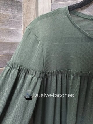 Vestido de tul  transparente ♡ ZARA *  talla M