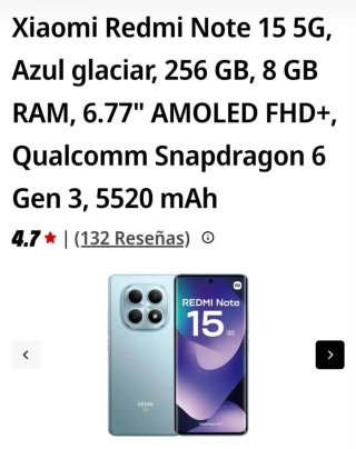 Xiaomi Redmi Note 15 5G 256GB Azul