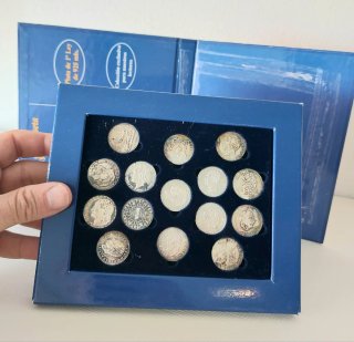 Colección Historia de la Peseta. Monedas plata.