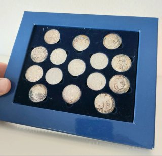 Colección Historia de la Peseta. Monedas plata.