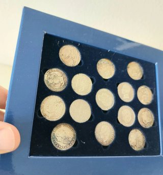 Colección Historia de la Peseta. Monedas plata.