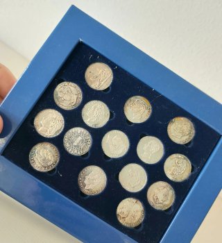 Colección Historia de la Peseta. Monedas plata.
