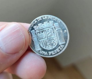 Colección Historia de la Peseta. Monedas plata.