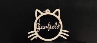 Colgante de mascota de Madera Personalizado