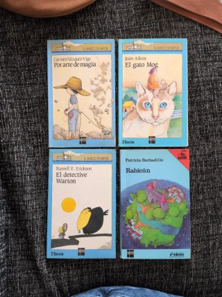 Lote de 4 libros de El Barco de Vapor – Serie Azul