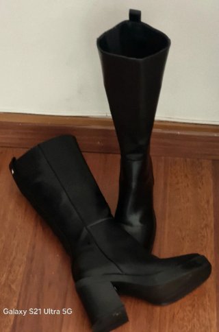Botas altas mujer negras talla 37