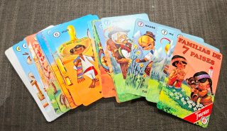Juego Cartas Familias 7 Países