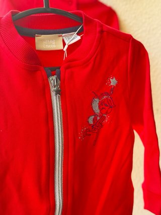 Conjunto Chicco Casaco e Vestido 6m Novo