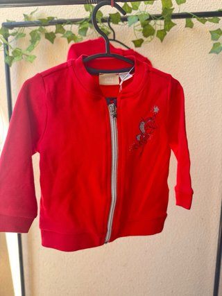 Conjunto Chicco Casaco e Vestido 6m Novo