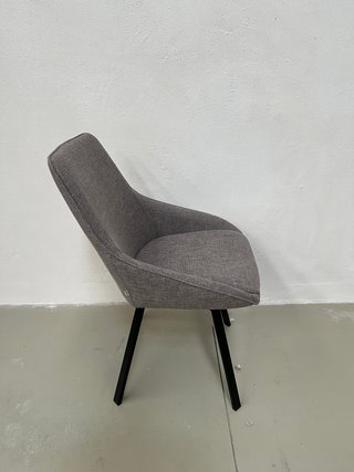 Sedia Girevole Jenna Grigio Scuro kave home
